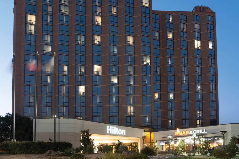 The Arlington Hilton is north of Interstate 30 and has 308 rooms.