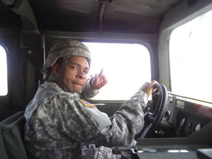 A soldier who served in the Army with Micah Johnson posted this photo of him on Facebook....