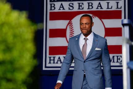 Baseball Hall of Fame inductee Adrián Beltré arrives at the National Baseball Hall of Fame...