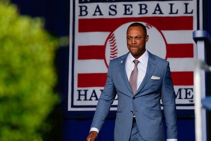 Baseball Hall of Fame inductee Adrián Beltré arrives at the National Baseball Hall of Fame...