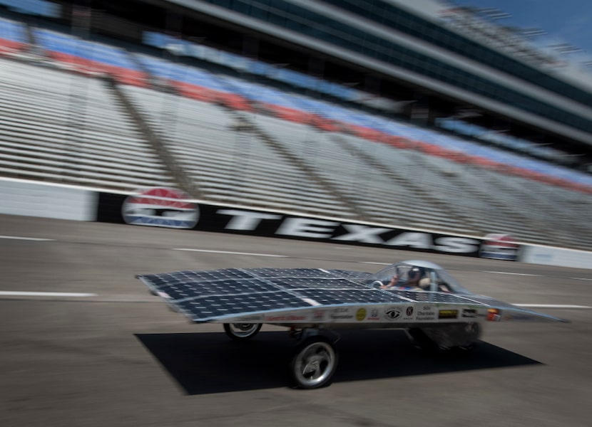 The Walnut Solar Car from Walnut Valley Unified School District in Walnut, Calif., was one...