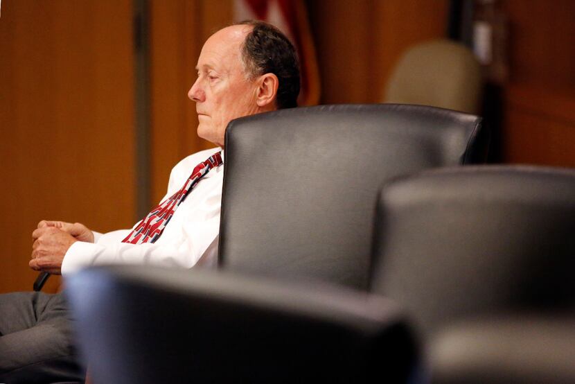 Robert Moses waits in court while the jury deliberates on Wednesday. Moses is charged with...