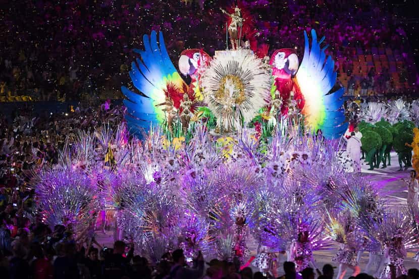 A carnival march concludes the closing ceremonies for the Rio 2016 Olympic Games on Sunday,...