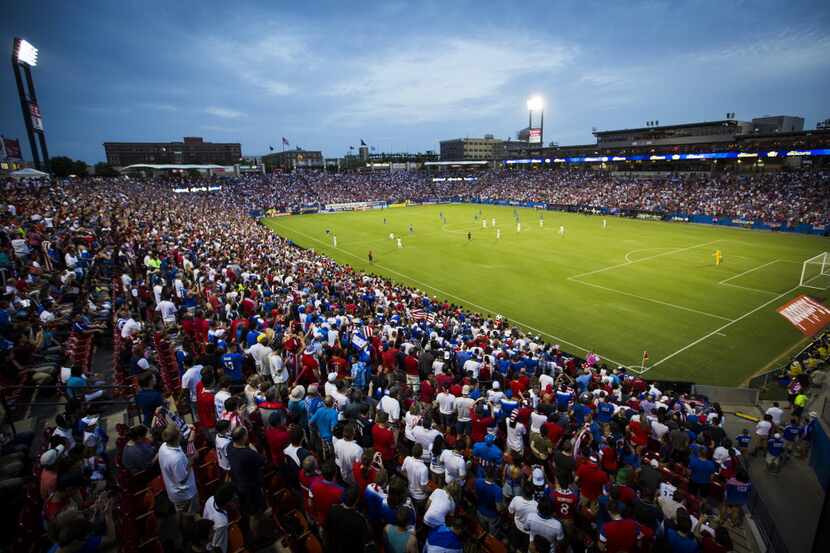 USA faces Honduras in a CONCACAF Gold Cup soccer match at Toyota Stadium on Tuesday, July 7,...
