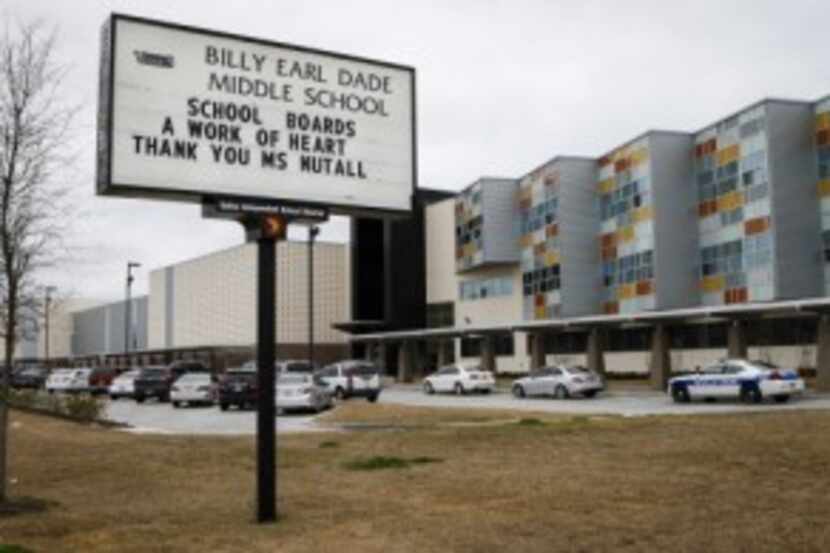  Billy Earl Dade Middle School in Dallas, Jan. 22, 2015. (Jim Tuttle / The Dallas Morning News)