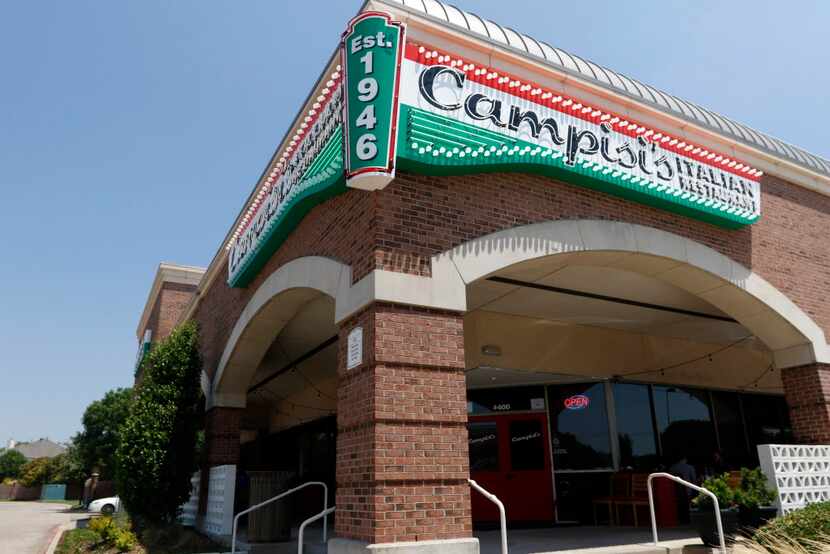 Exterior of the Campisi's restaurant in Plano, Texas on May 10, 2016. (Rose Baca/The Dallas...