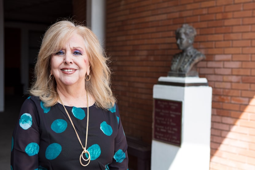 Socorro Brito de Anda, principal and president of The Lydia Patterson Institute, stands next...