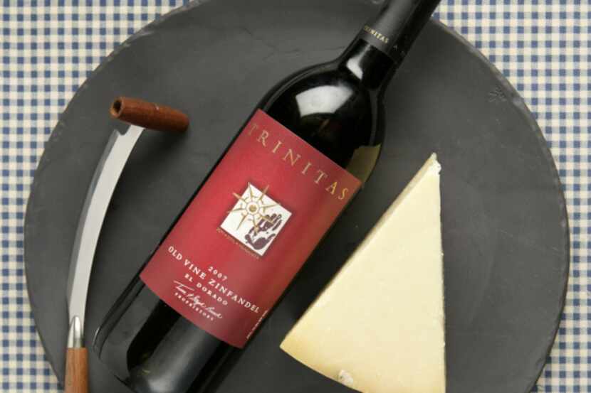 Wine and cheese pairings, photographed March 12, 2012. Cabot Clothbound Cheddar and the 2007...