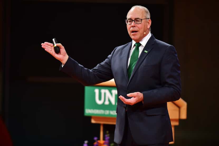 University of North Texas President Neal Smatresk will resign in August after a decade...