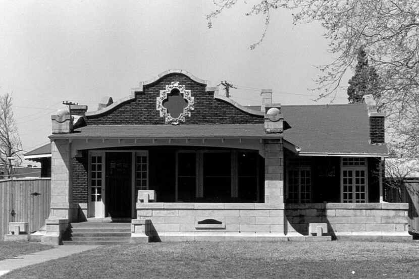 An undated photo of the Bianchi House on Reiger Avenue in East Dallas 
