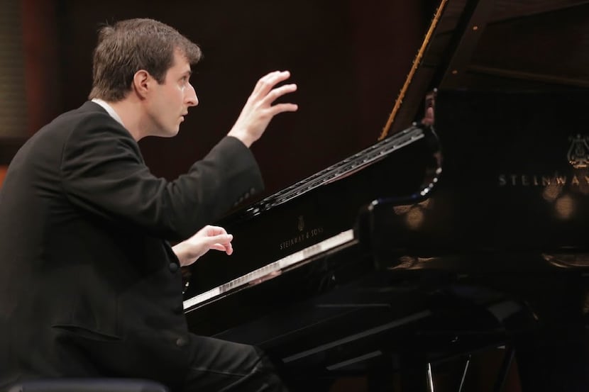 Kenny Broberg performs at the Van Cliburn International Piano Competition in Fort Worth in...