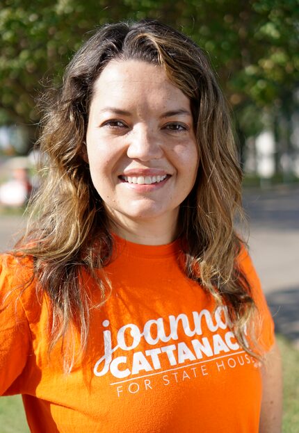 Joanna Cattanach at her outdoor office in Dallas, Texas on Saturday, October 10, 2020.  ...