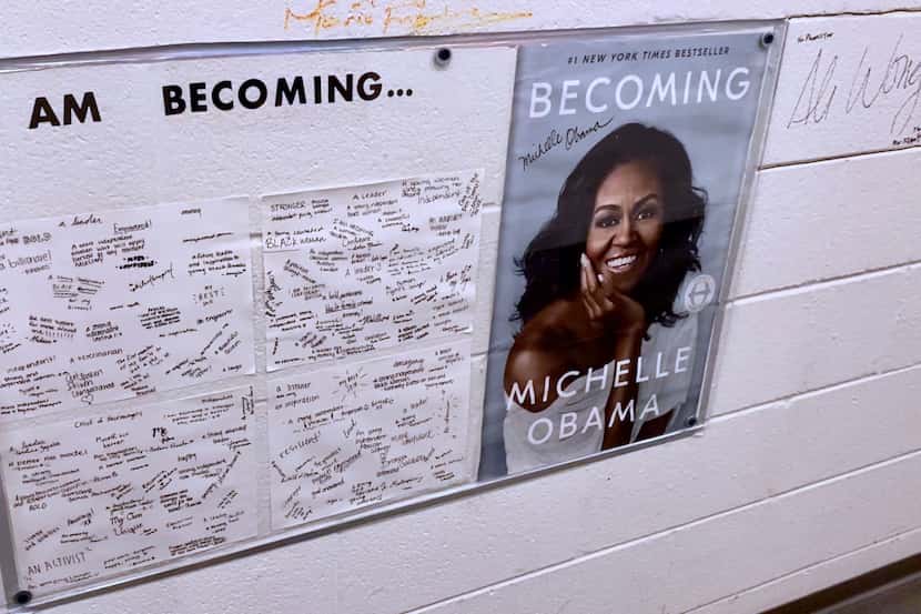 Former First Lady Michelle Obama has two spots among hundreds in the Signature Hallway...