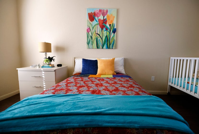 An interior view of a single bedroom apartment at The Gatehouse, a nonprofit that helps...