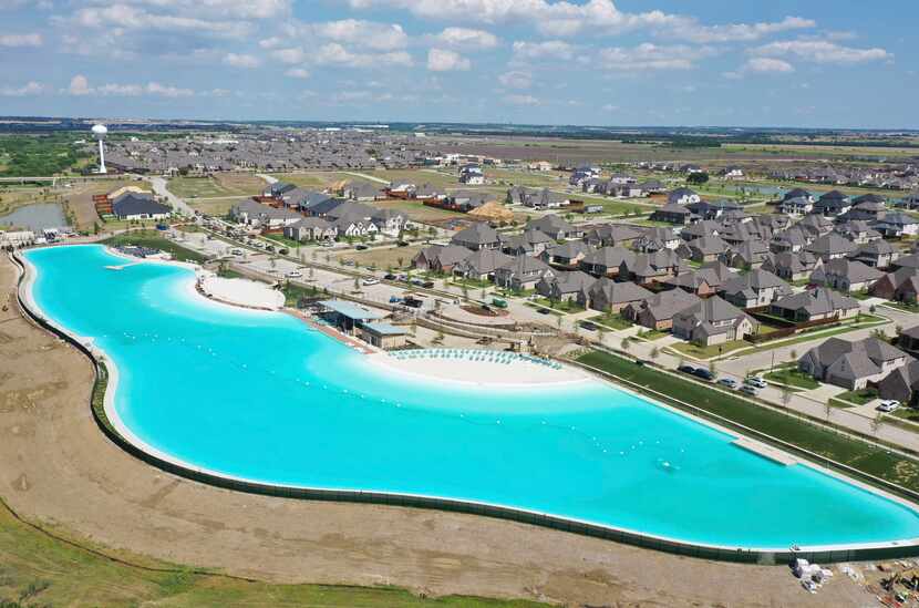 The Crystal Lagoon at Windsong Ranch is the first of three planned for North Texas. 




