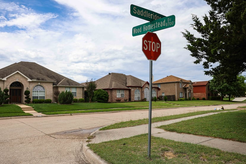 The street where the dead body of a 4-year-old boy was found last Saturday morning in Dallas...