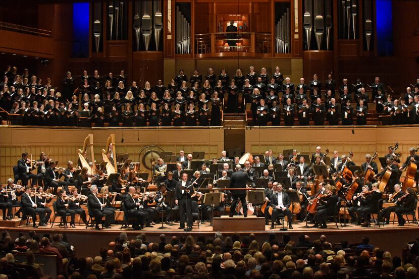 The Dallas Symphony Orchestra and Dallas Symphony Chorus, led by Jaap Van Zweden, perform...
