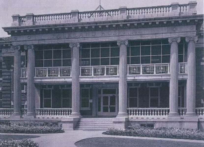 The front porch of the current building constructed in 1913. In the early days it was...