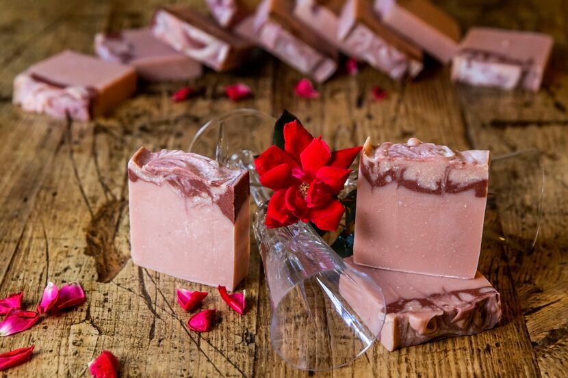 Rose Prosecco soap from Sudlty Soaps