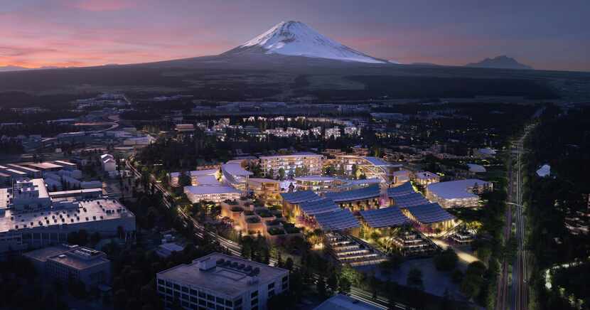 Toyota intends to build a prototype city of the future on a 175-acre site at the base of Mt....