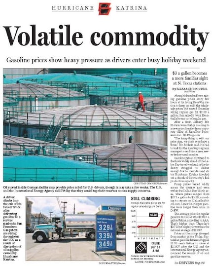 In Sept. 2005, the national average gasoline price set a new record of $2.86 per gallon....