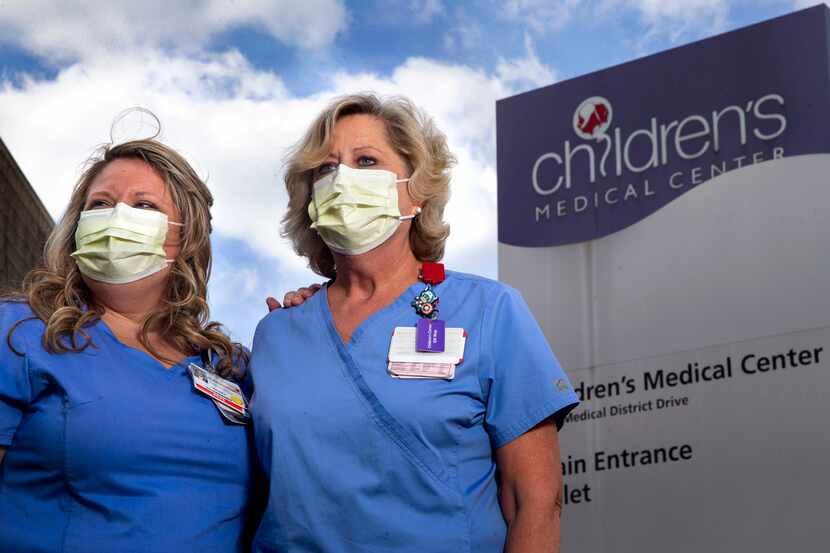 Lindsey Flores (left) and her mother, Cindy Flom, are nurses at Children’s Medical Center...