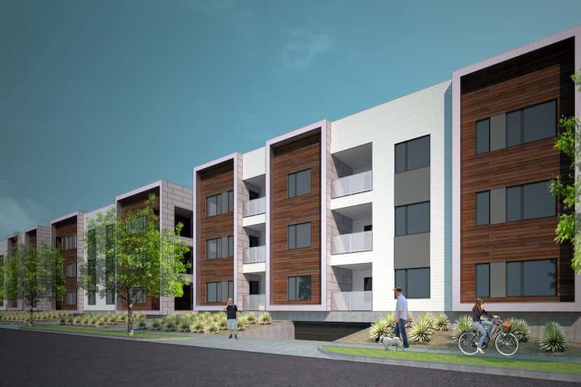 Greenwood Flats will have 36 condos built over parking off Greenville Avenue.