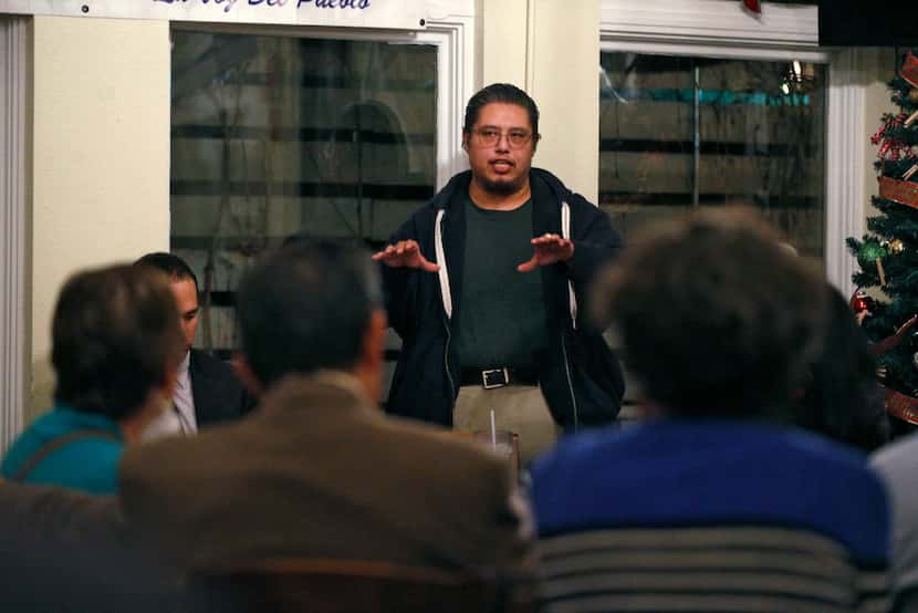 Raul Reyes Jr., a leader in the Los Altos Neighborhood Association, tells the Tejano...