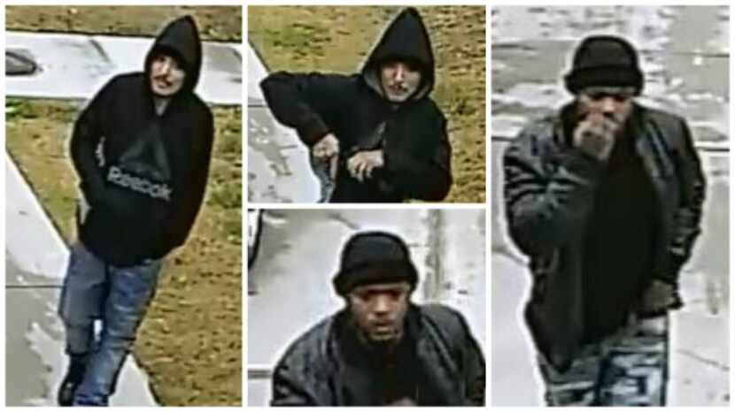 Police say these men robbed a family in Pleasant Grove on Saturday. (Dallas Police Department)