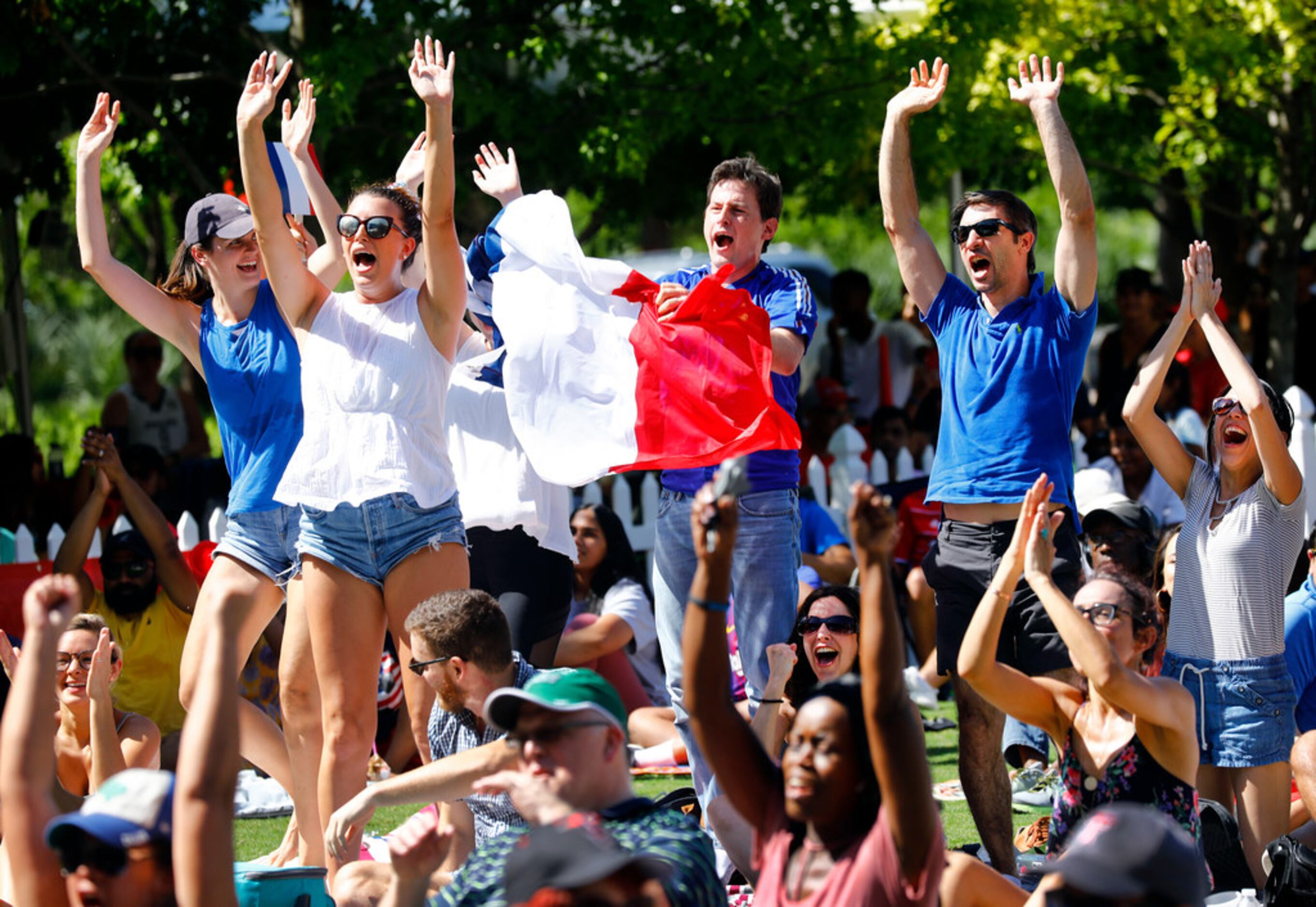 Photos: Croatian soccer fans watch World Cup finals against France