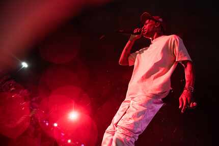 Travis Scott performed at JMBLYA at Fair Park on May 3, 2019. Scott, Calvin Harris and Frank...