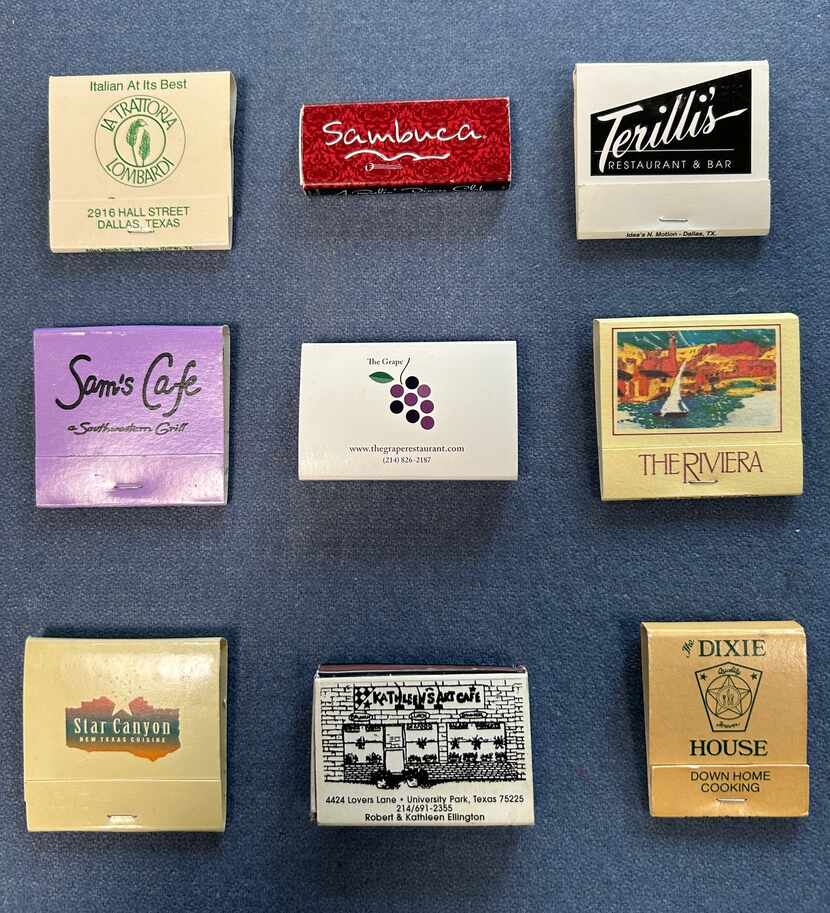 Dallas Morning News reader Lauren Law started collecting restaurant matchbooks in the 1980s....