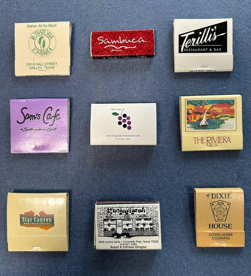 Dallas Morning News reader Lauren Law started collecting restaurant matchbooks in the 1980s....