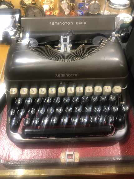Ross Perot's typewriter that he bought secondhand when he was at the U.S. Naval Academy and...
