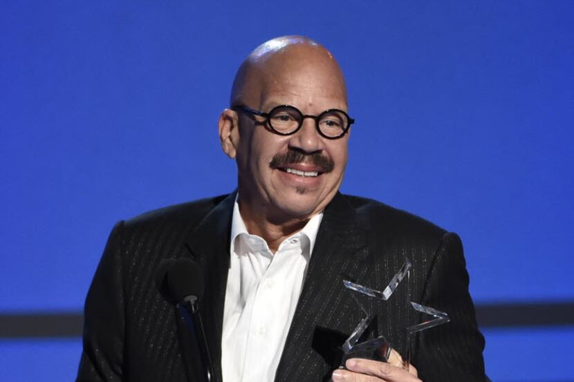 Tom Joyner accepts the humanitarian award at the BET Awards at the Microsoft Theater on...