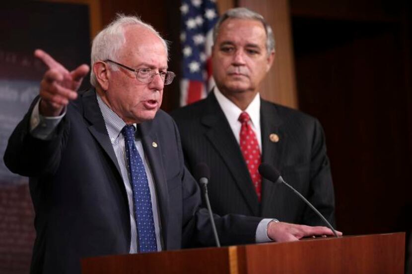 
Sen. Bernie Sanders, I-Vt., (left) and Rep. Jeff Miller, R-Fla., helped draft a bill that...