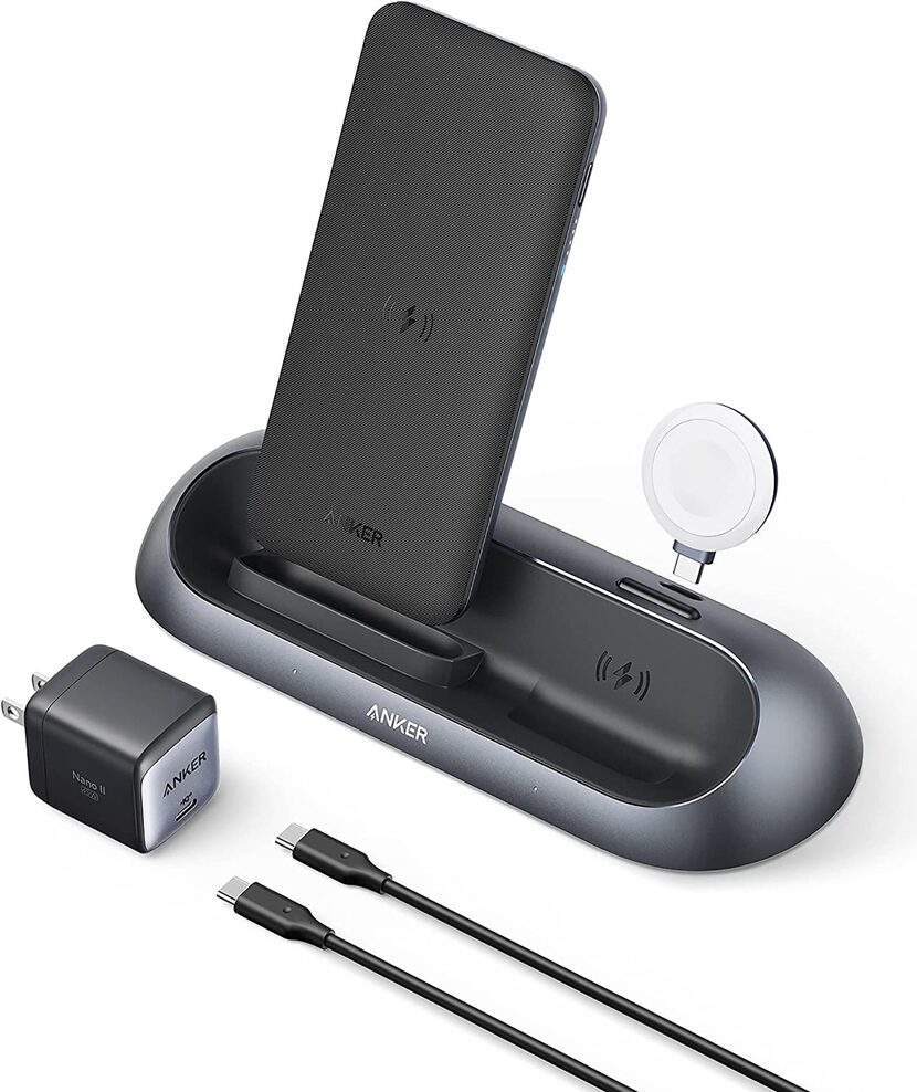 The Anker PowerWave Go 3-in-1 Charging Stand