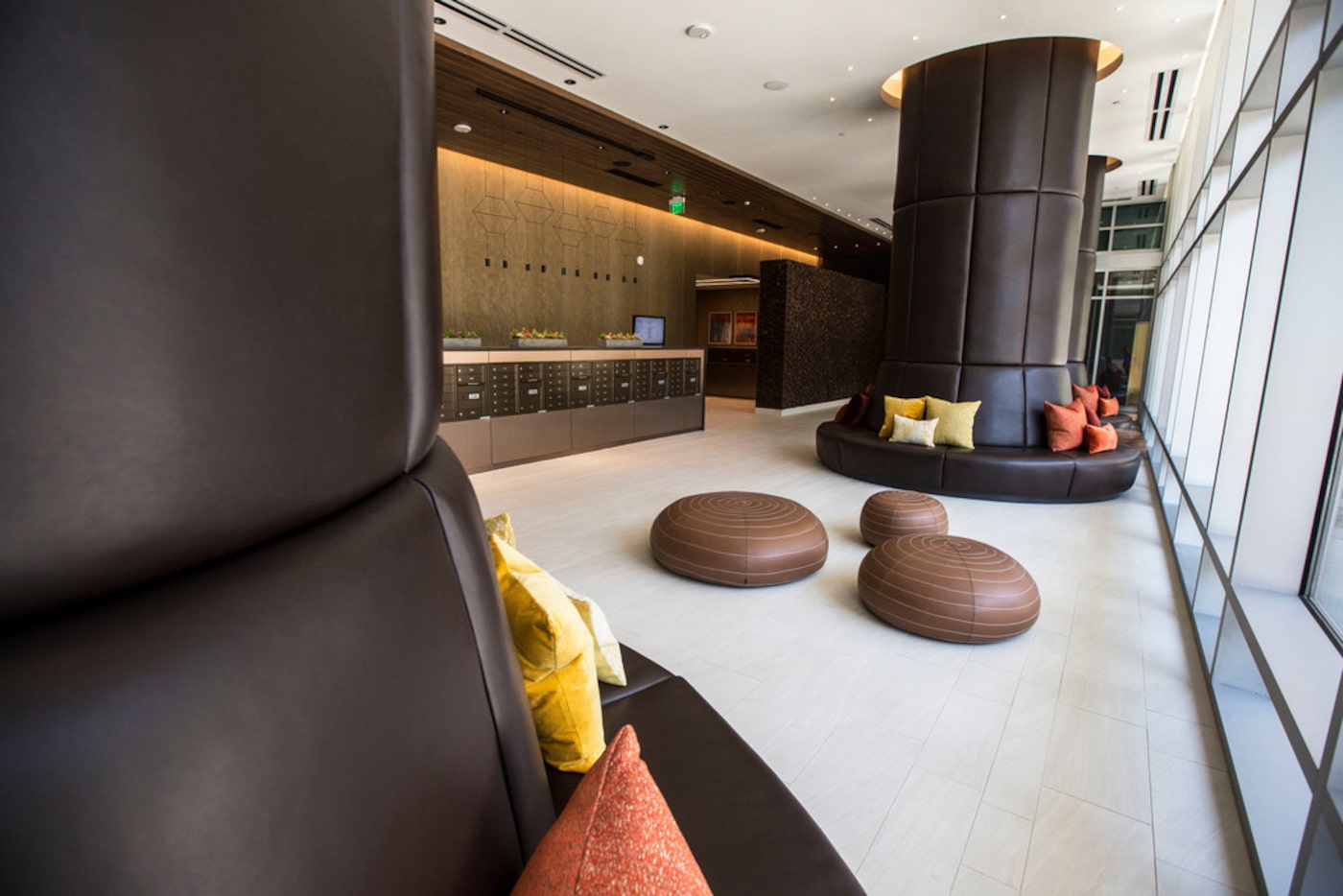 The lobby at Ardan apartments.