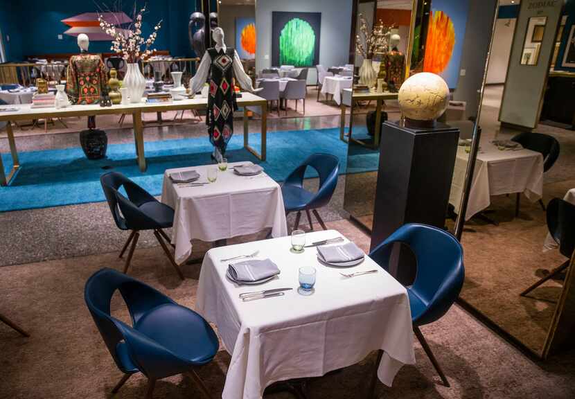 The Zodiac Room in Neiman Marcus downtown, photographed before opening hours, completed a...
