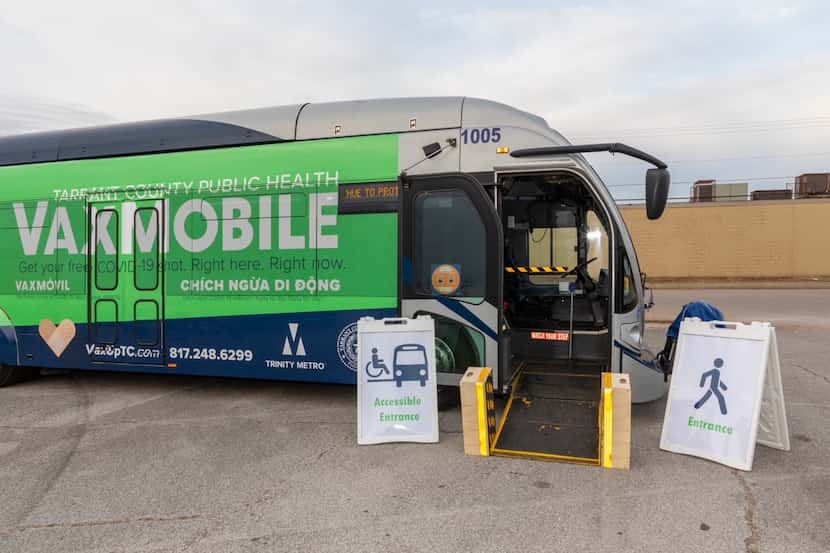 Un autobús del transporte publico de la ciudad de Fort Worth se transformará en una clínica...