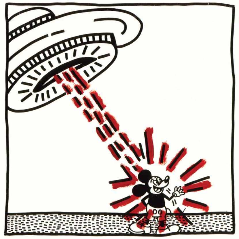
Keith Haring’s Untitled, 1981, is included in the “Urban Theater” exhibition at the Modern...