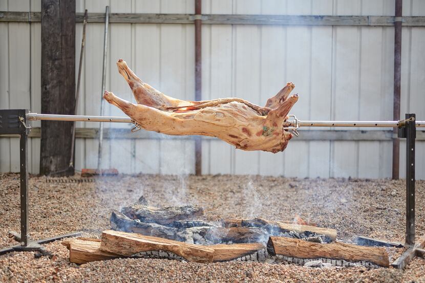 A full roasted hog from The Hog Book: A Chef s Guide to Hunting, Butchering and Cooking Wild...