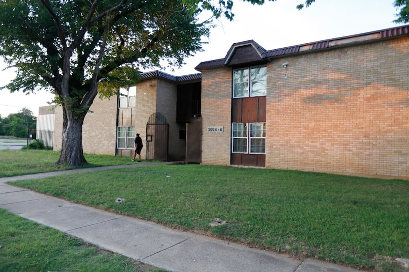 Exterior of a south Dallas apartment complex located in the 3000 block of Holmes Street...