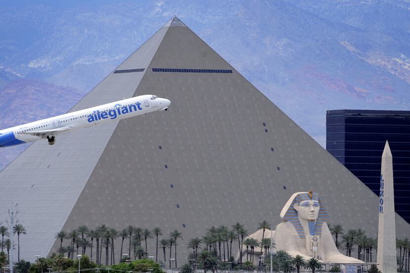  In this 2013 photo, an Allegiant Air MD-80 jet takes off from the Las Vegas airport. (AP...