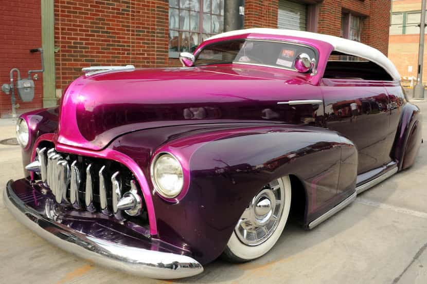 This 1948 Chevy Coupe featuring custom paint was part of the Invasion Car Show in Deep Ellum...