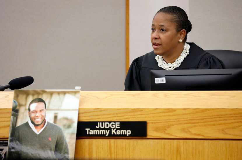 Judge Tammy Kemp thanked jurors for their service after they sentenced Amber Guyger to 10...