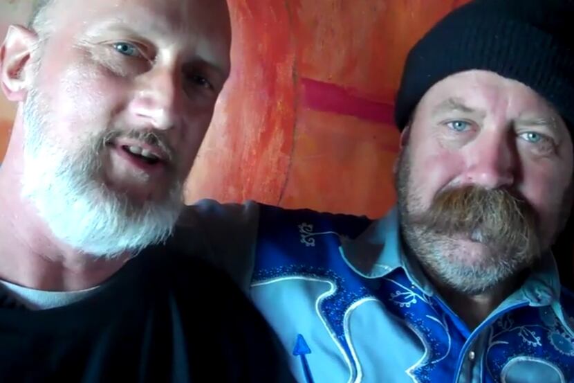 Joe Cripps (right), with Paul Slavens, was last seen in Arkansas nearly two weeks ago. 