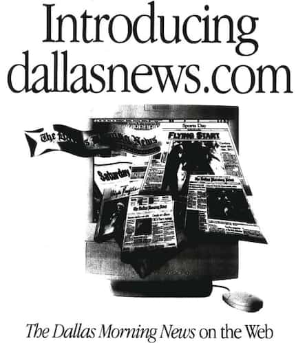 An advertisement for dallasnews.com. Published in The Dallas Morning News on Nov. 3, 1996.