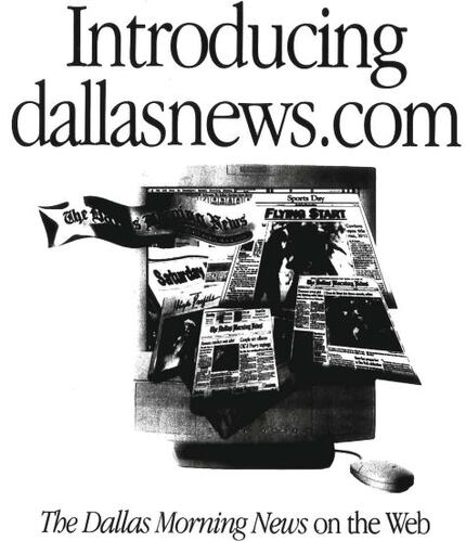 An advertisement for dallasnews.com. Published in The Dallas Morning News on Nov. 3, 1996.