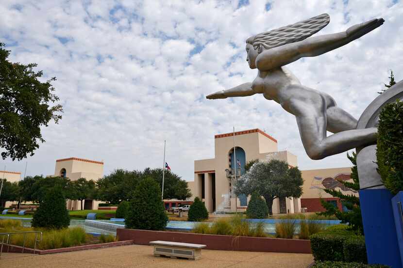 A structure/statue titled "Contralto" inside Fair Park in Dallas, on Thursday morning, July...